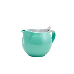 GenWare Porcelain Green Teapot With Stainless Steel Lid & Infuser 50cl 17.6oz
