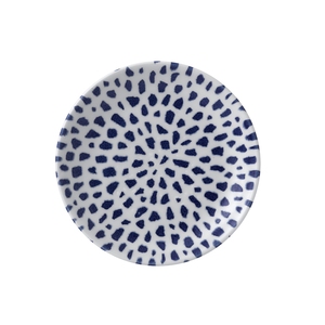 Dudson Terrazzo Vitrified Porcelain Blue Round Coupe Plate 21.7cm