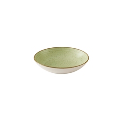 Churchill Stonecast Raw Vitrified Porcelain Green Round Coupe Bowl 24.8cm