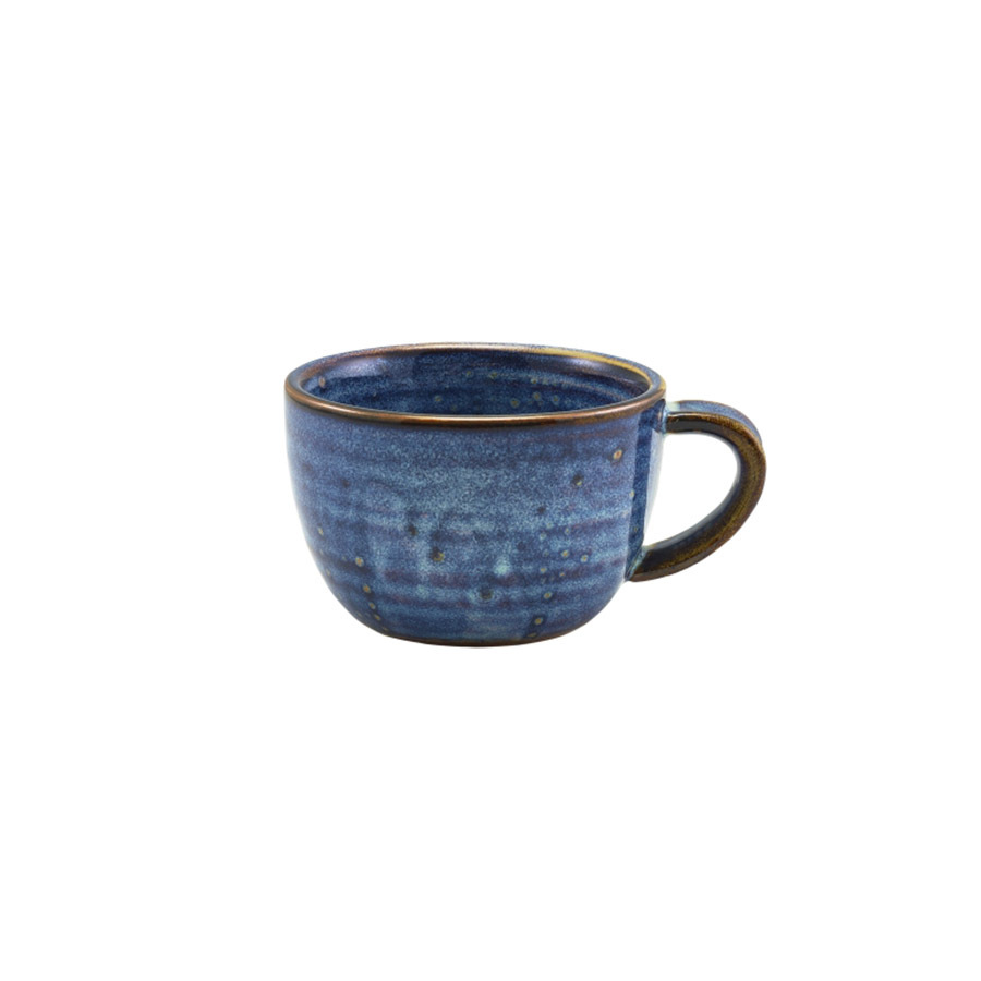 Genware Terra Porcelain Aqua Blue Coffee Cup 28.5cl 10oz