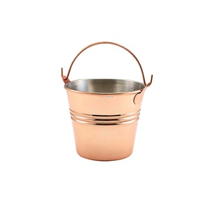 GenWare Copper Plated Galvanised Steel Serving Bucket 10cm