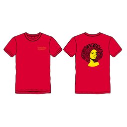 Male Reggae Head Design Red Tshirt