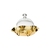 Fiori 24K Gold Plated Small Plate w/ Dome 22cm Dia