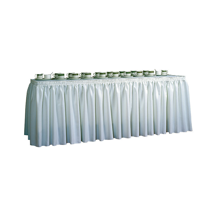 Forbes Table Skirting White 3.7 x 74cm