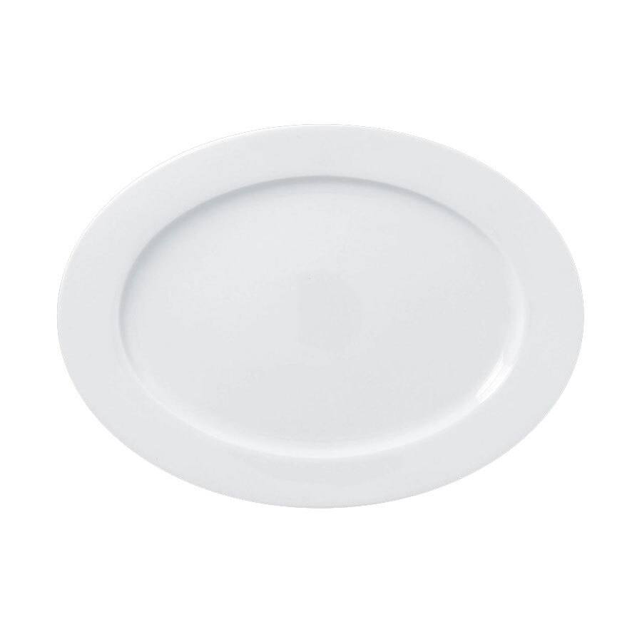 Rak Access Vitrified Porcelain White Oval Plate34cm