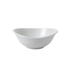 Dudson Vitrified Porcelain White Oval Deep Bowl 17.4x14.7cm 47cl 16.5oz
