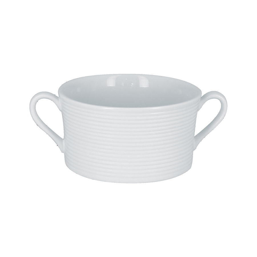 Rak Evolution Vitrified Porcelain White Round Cream Soup Bowl 35cl