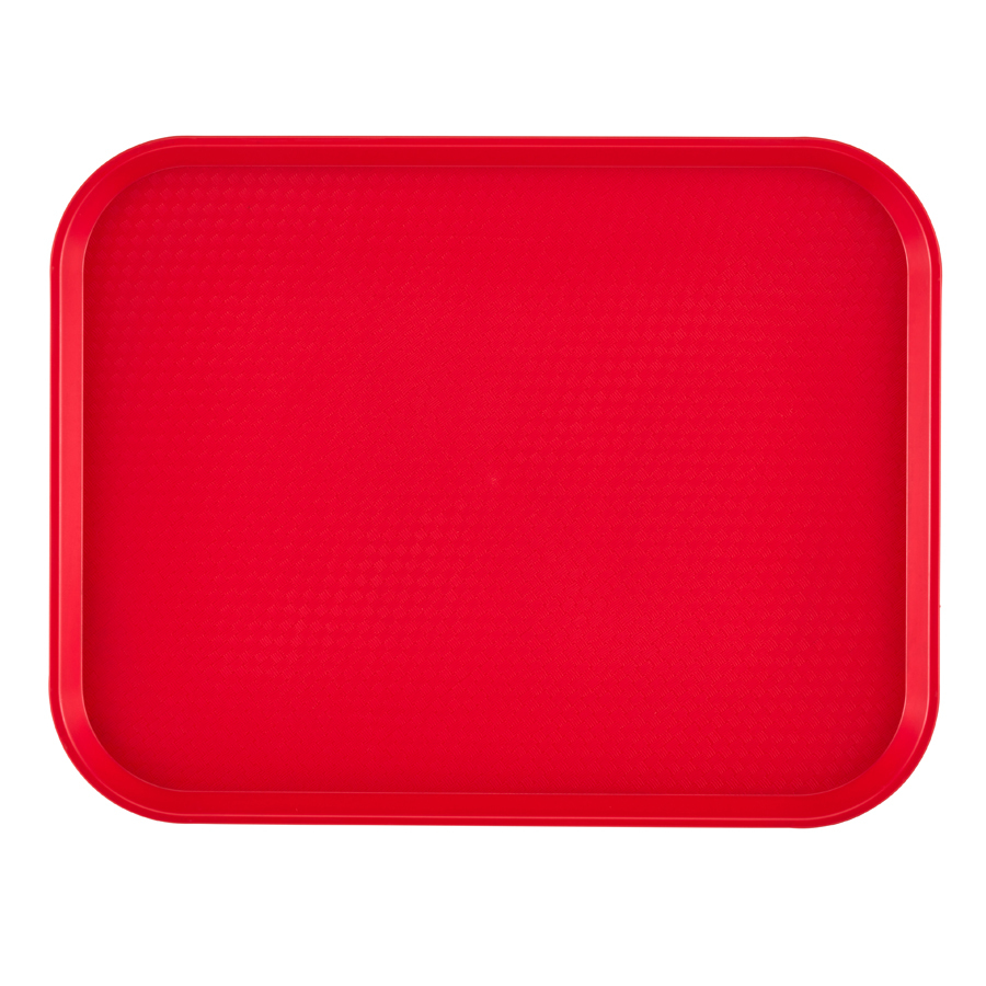 Cambro Fast Food Plastic Red Rectangular Tray 45x35cm