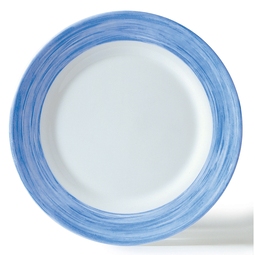 Brush Blue Dessert Plate 19.5cm 7.7in
