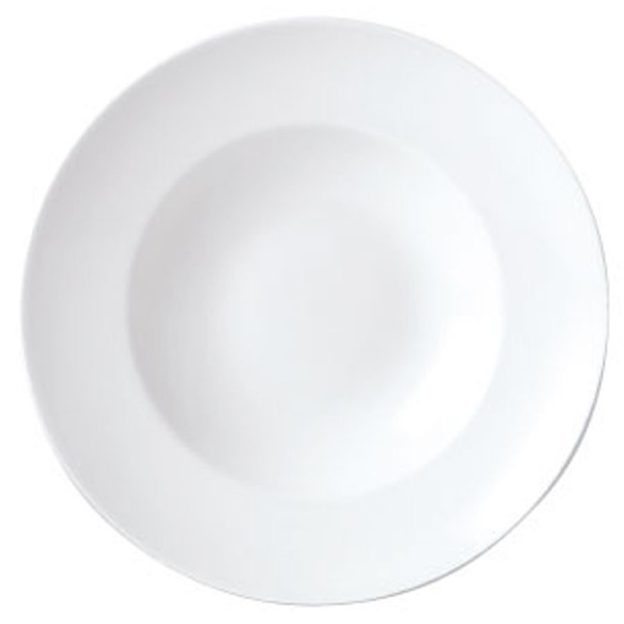 Steelite Simplicity Vitrified Porcelain White Round Nouveau Bowl 30cm