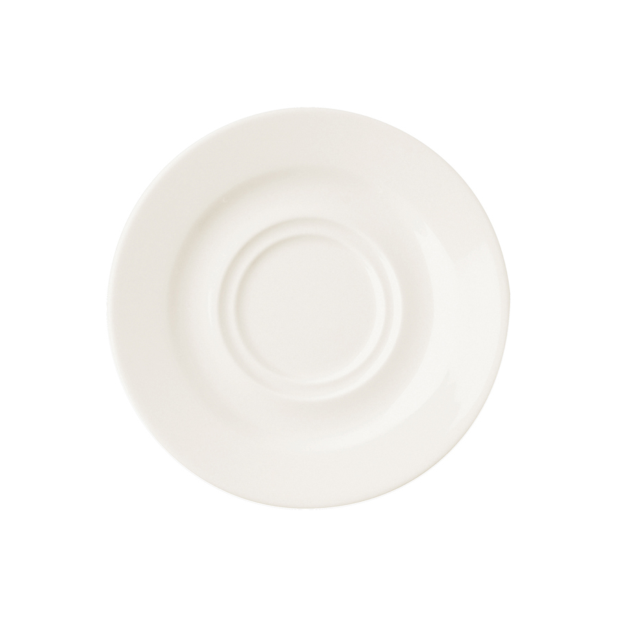 Rak Banquet Vitrified Porcelain White Round Saucer 17cm