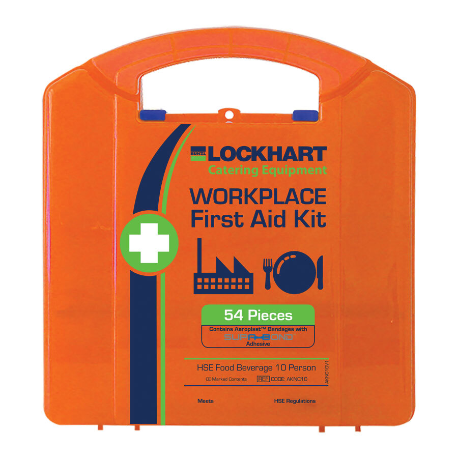 Aero Regulator FB 10 HSE 10 Person Food & Beverage First Aid Kit Orange Case
