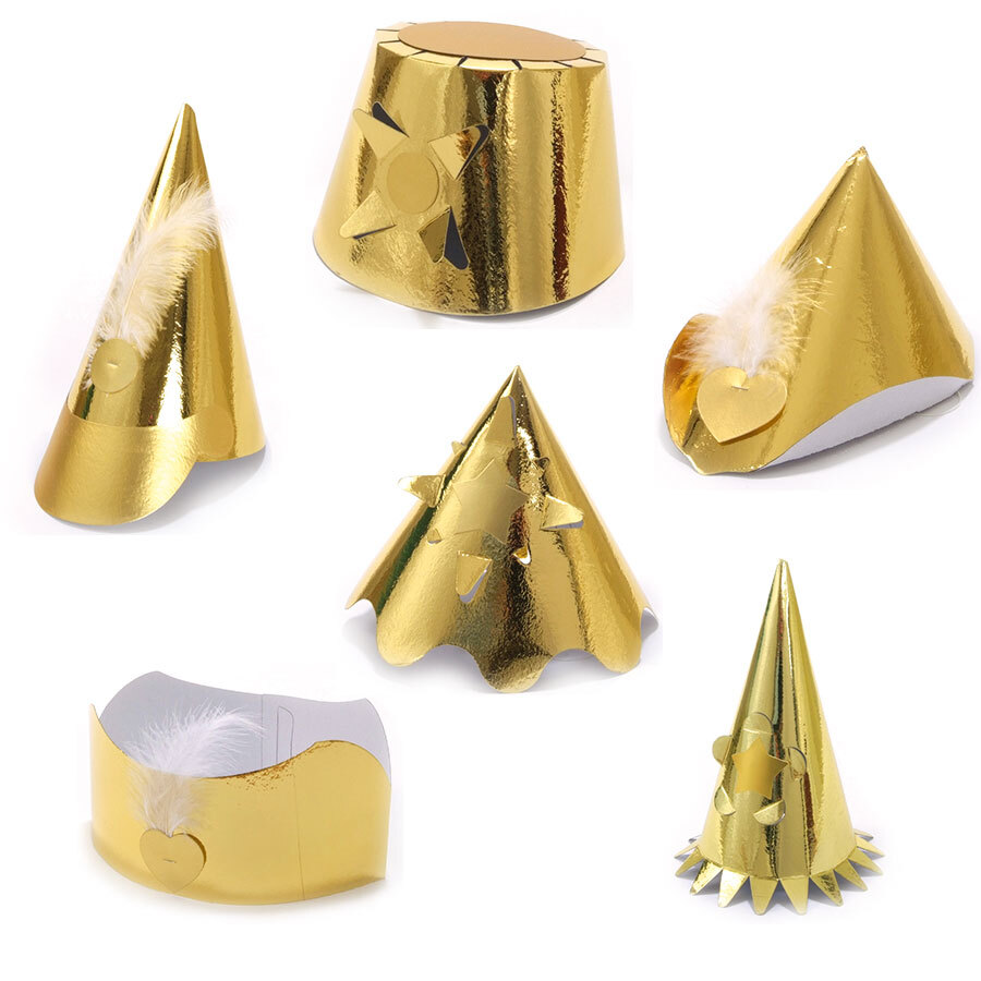 Sovereign Gold Christmas Party Hats