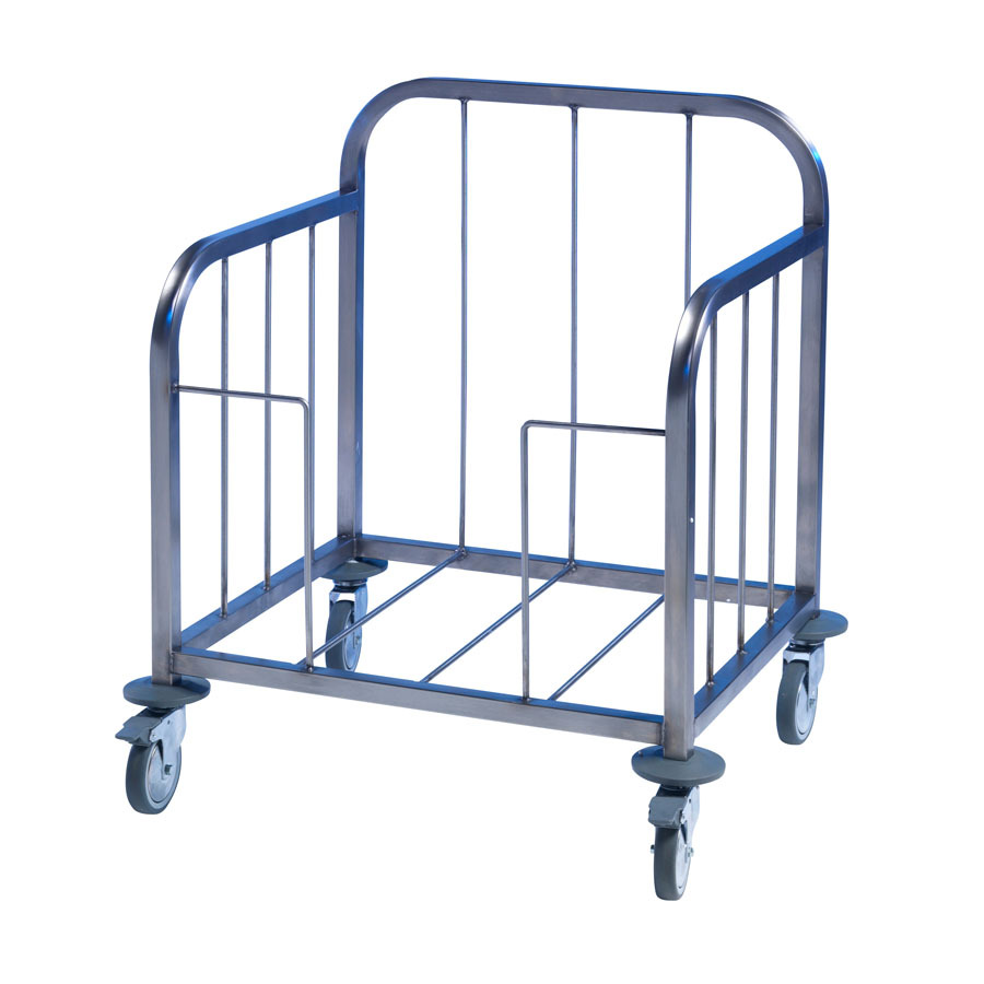 Tray Pick-Up Trolley -100 Tray - S/Steel Frame
