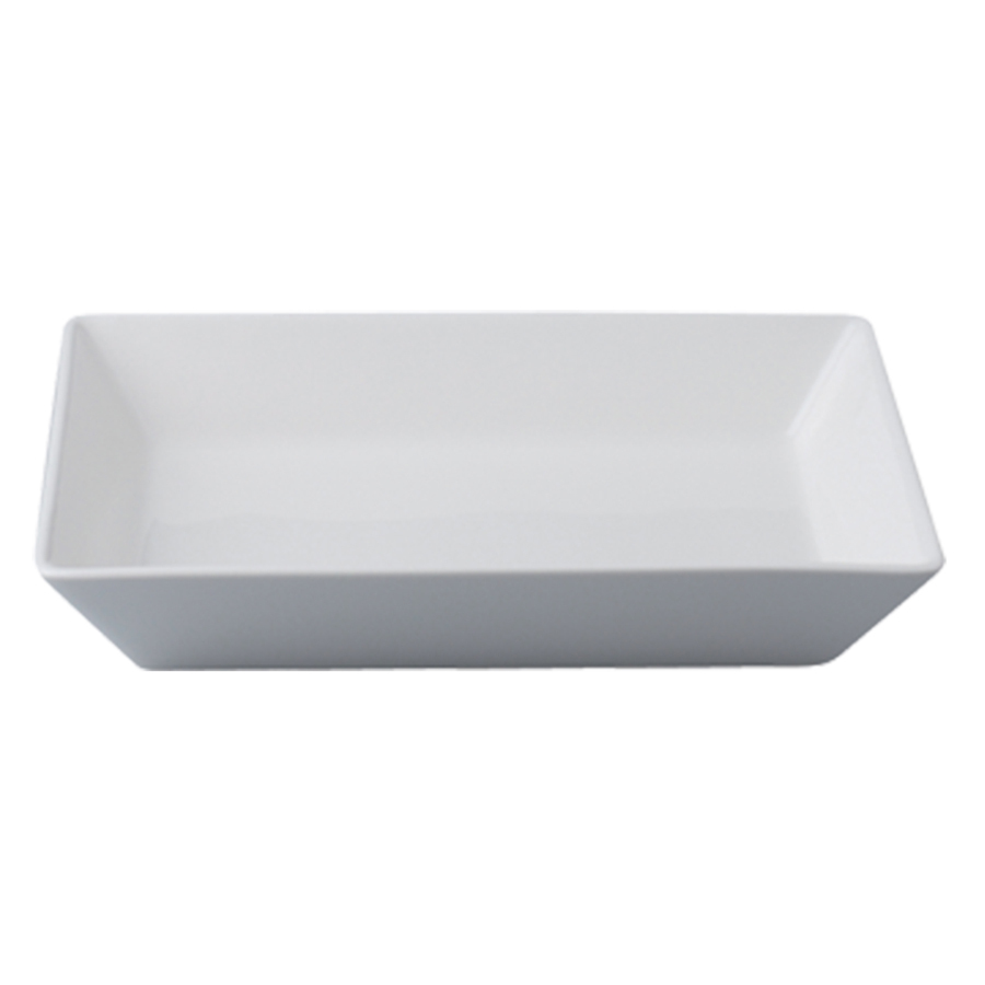 Rak Minimax Vitrified Porcelain White Rectangular Dish 26x16cm