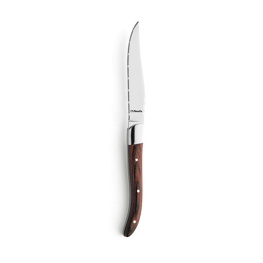 Amefa Royal 13/0 Stainless Steel Rosewood Handled Steak Knife