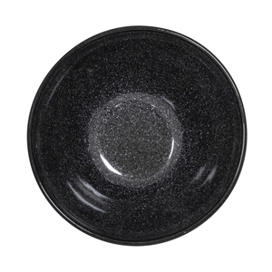 Artisan Granite Vitrified Fine China Black Round Side Bowl 14cm