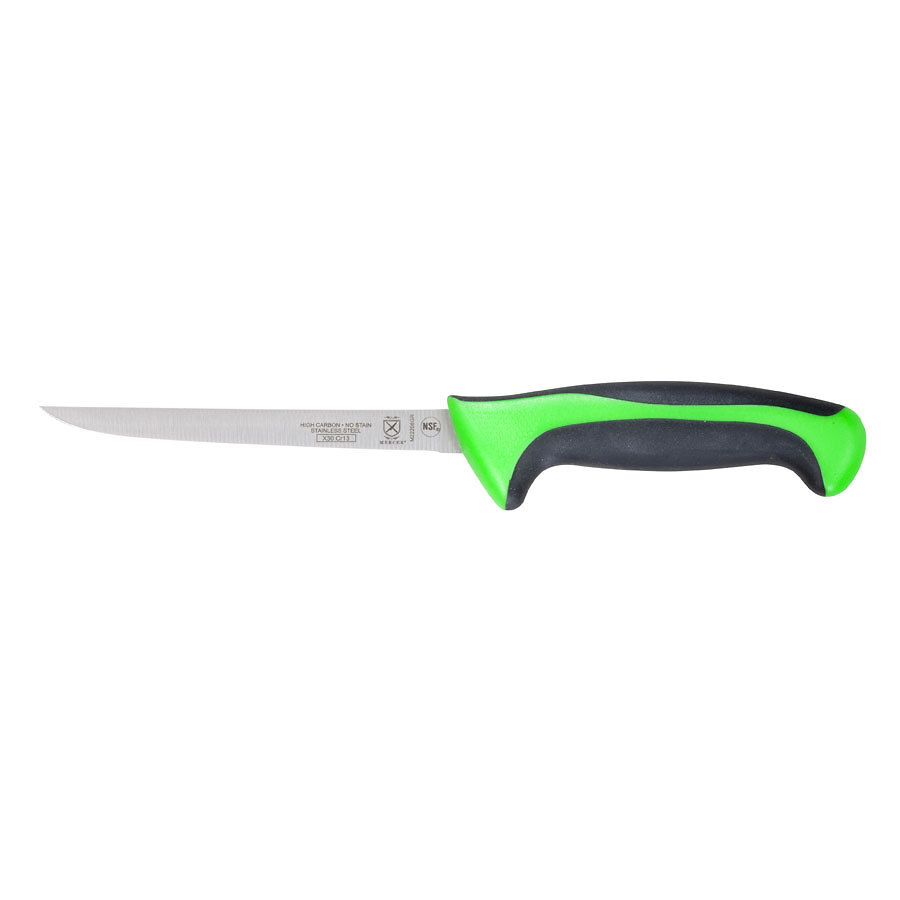 Mercer Millennia Colors® Narrow Boning Knife 6in With Santoprene® Handle Green