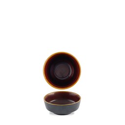Churchill Nourish Vitrified Porcelain Tokyo Black Round Kochi Shallow Bowl 11.5cm 26cl 9.2oz