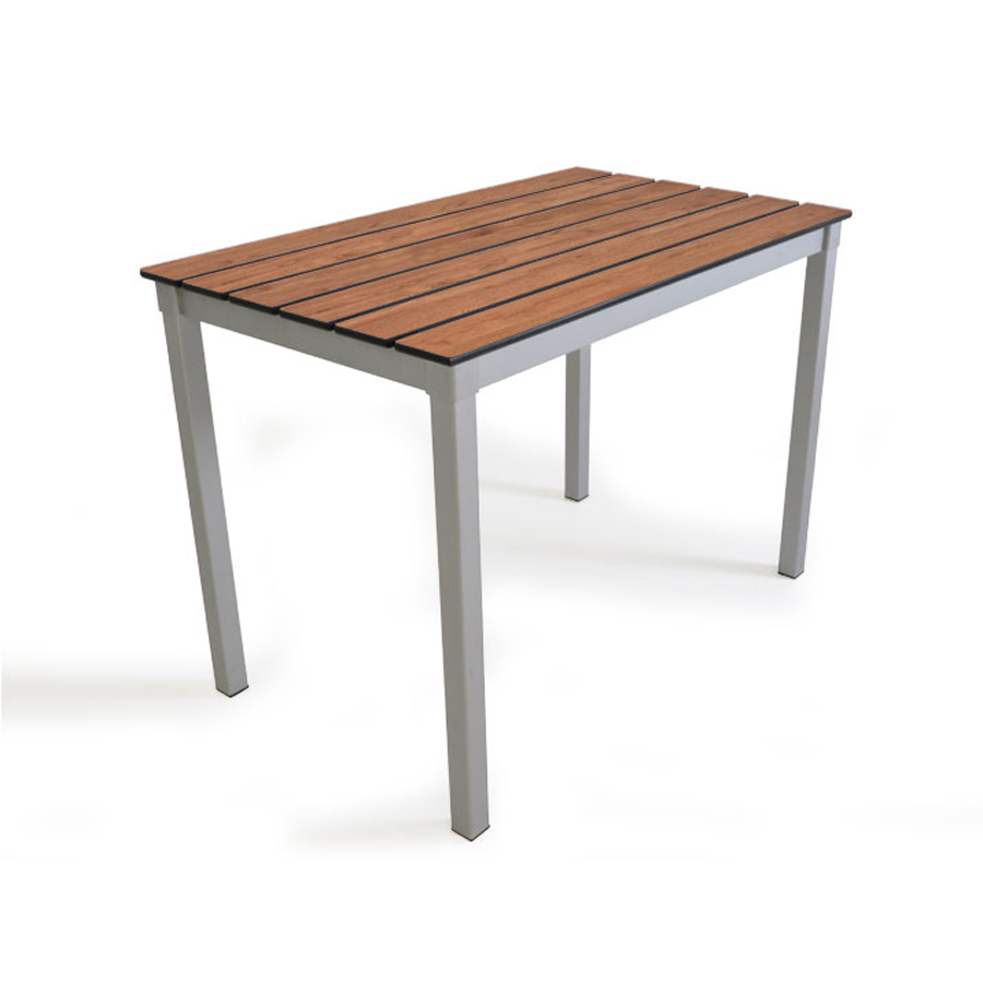 Outdoor Slatted Table 1000x600x760high - Chestnut