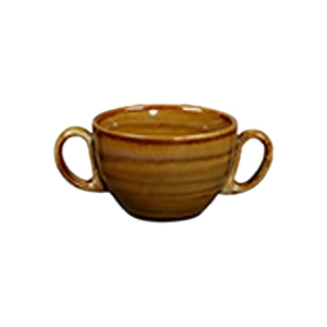 Rak Spot Vitrified Porcelain Garnet Handled Bouillon Cup 10cm 28cl