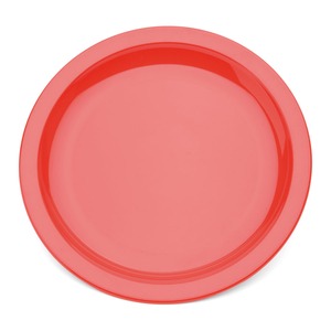 Harfield Polycarbonate Red Round Narrow Rim Plate 23cm