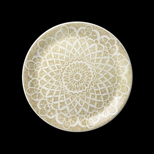 Steelite Ink Vitrified Porcelain Nomad Sand Round Coupe Plate 25.25cm