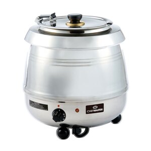 Chefmaster Soup Kettle - Cauldron Style - Stainless Steel - 10Ltr capacity
