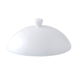 Astera Style Vitrified Porcelain White Round Cloche for 22cm