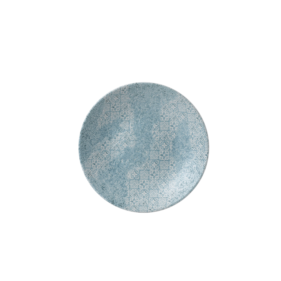 Aquamarine Med Tiles Deep Coupe Plate 9 2/5