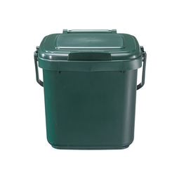 Green Food Waste Solid Kitchen Caddy 7 Litres