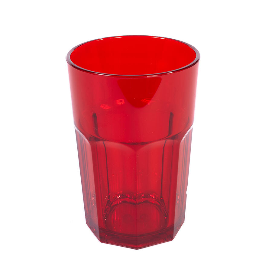 Harfield Copolyester American Style Translucent Red Tumbler 12oz