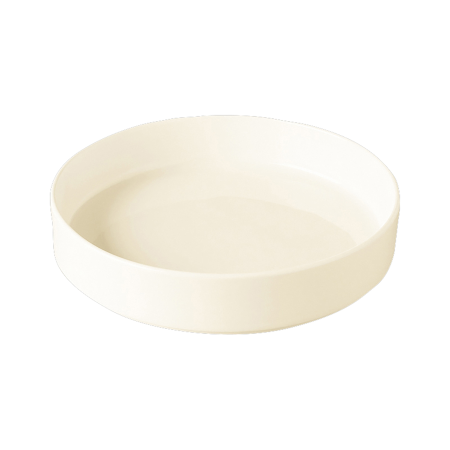 Rak Nordic Vitrified Porcelain White Round Deep Plate 20cm