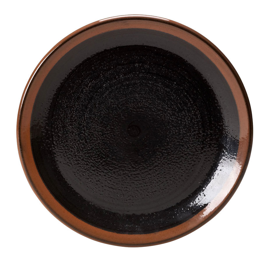Steelite Koto Vitrified Porcelain Black Round Coupe Plate 11.75 Inch 30cm