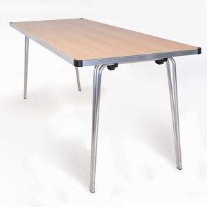 Folding Table 1830 x 760 x 698H - Beech laminated top