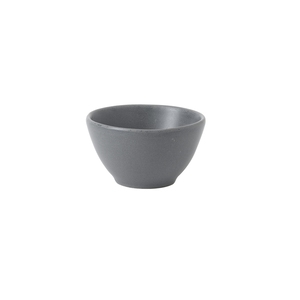 Churchill Nourish Vitrified Porcelain Seattle Grey Round Contour Dip Pot 8.5cm 11cl 4oz