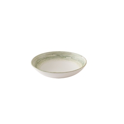 Churchill Elements Vitrified Porcelain Fern Green Round Coupe Bowl 24.8cm