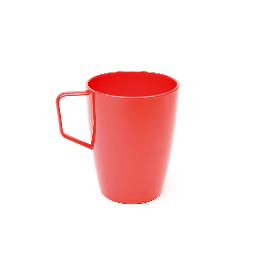 Harfield Polycarbonate Red Handled Beaker 28cl 10oz