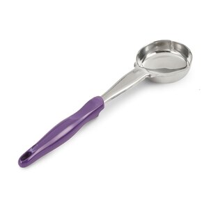 Vollrath Spoodle® Solid Stainless Steel Round 4oz Purple Nylon Handle