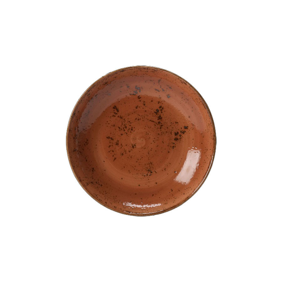Steelite Craft Vitrified Porcelain Terracotta Round Coupe Bowl 21.5cm 8 1/2