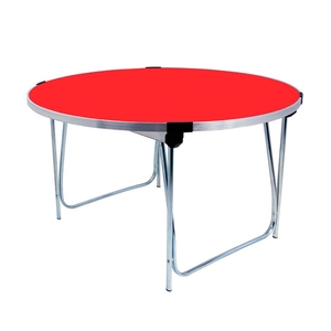 Folding Table 1220dia. x 760H - Poppy laminated top