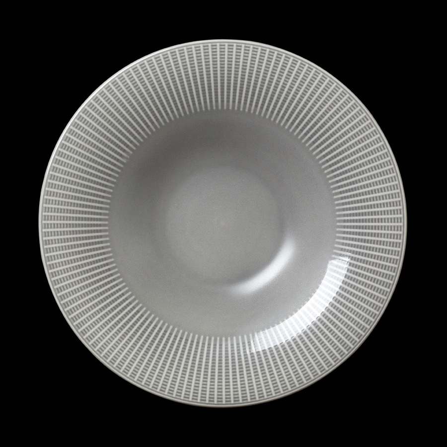 Steelite Willow Vitrified Porcelain White Round Gourmet Rimmed Coupe Bowl 28.5cm 11 1/4 Inch