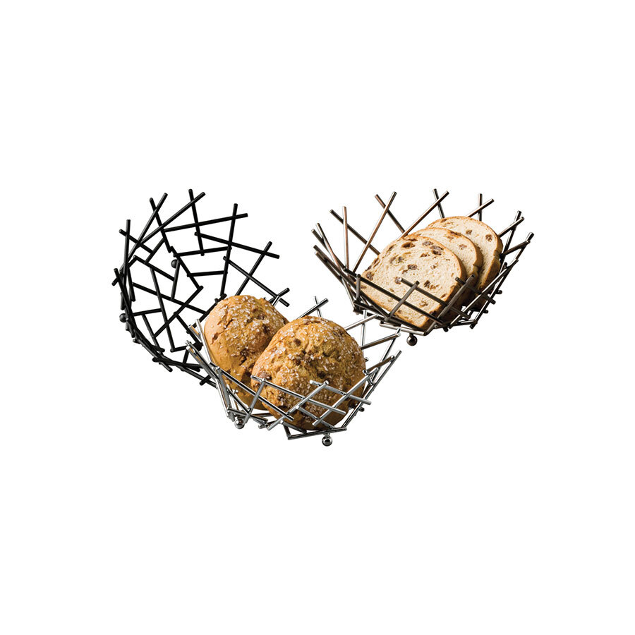 American Metalcraft Basket Thatch Round Copper 20.3x9.2cm