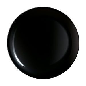 Arcoroc Evolutions Opal Black Round Coupe Plate 25cm