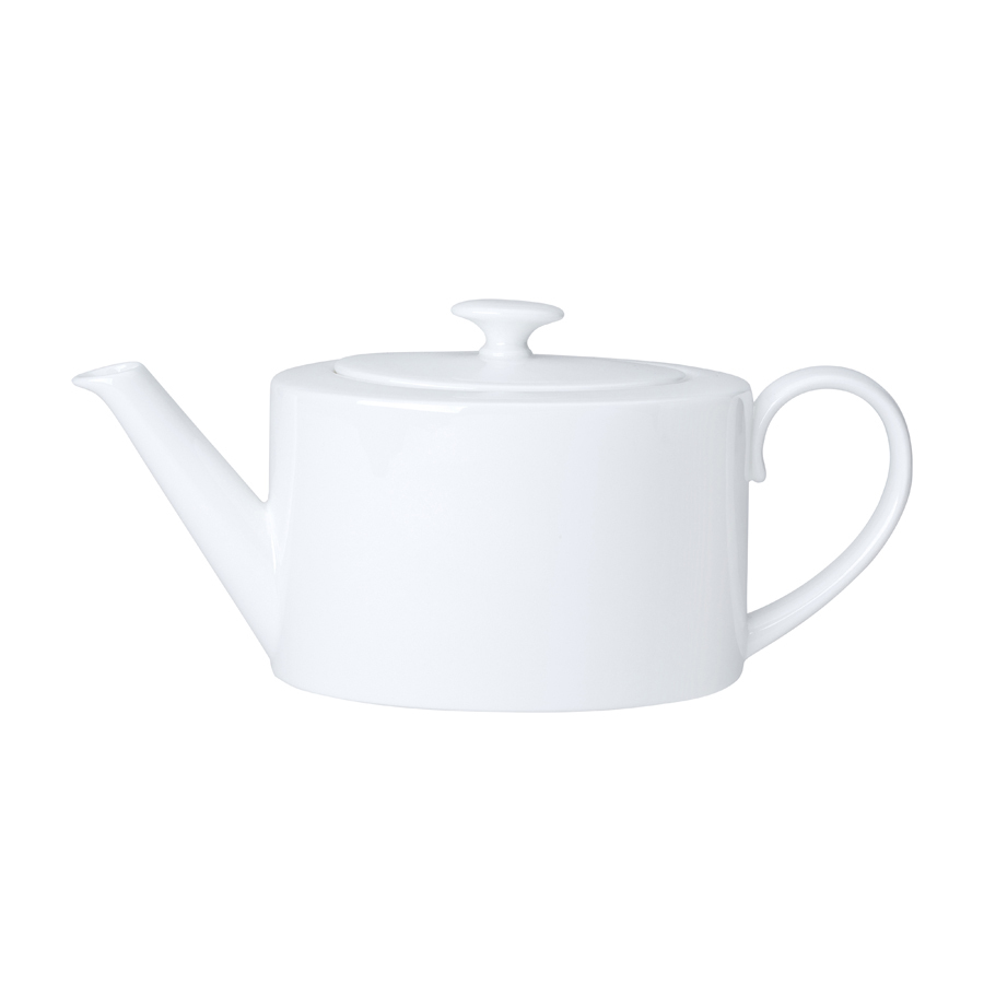 Coupe White 2 Cup Oval Teapot 55cl