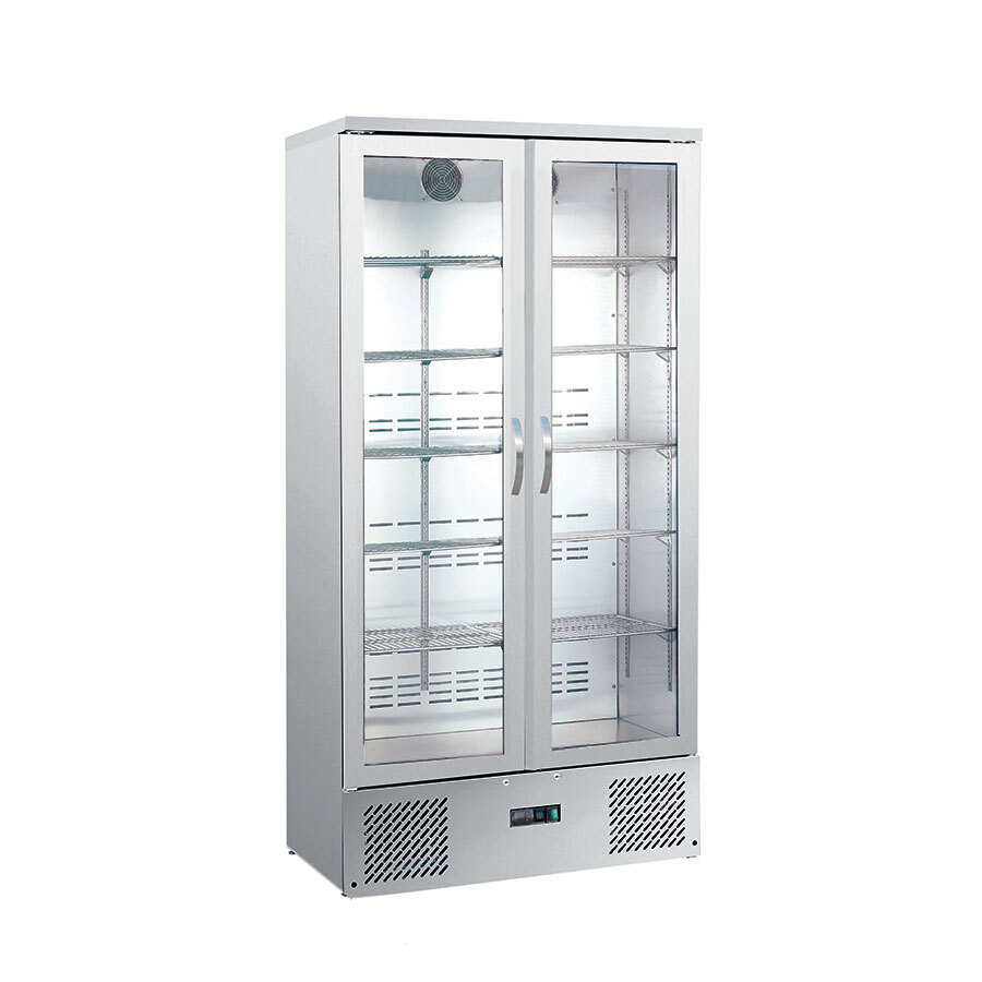 Blizzard BAR20SS Bottle Cooler Refrigerator - 2 Hinged Doors - 417Ltr - Stainless Steel