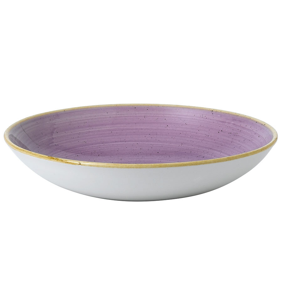 Churchill Stonecast Vitrified Porcelain Lavender Round Coupe Bowl 24.8cm 113.6cl 40oz