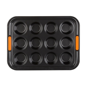 Le Creuset Muffin Tray 12 Cup Non-Stick Coated Carbon Steel 40x30cm