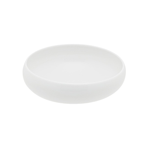 Guy Degrenne Gourmet Stoneware White Round Slanted Rim Bowl 16cm 100cl