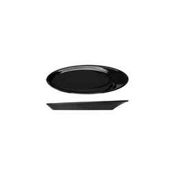 Boston Midnight Black Oval Plate 25.5cm